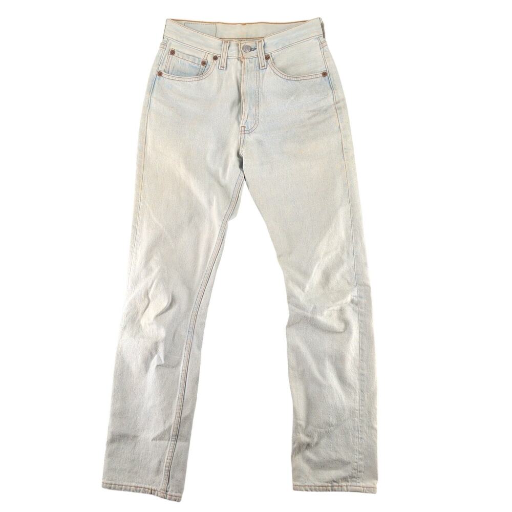 Vintage 90s Levi's 501-0133 Straight Jeans Women's W24 L30 Light Wash